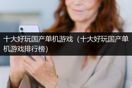 十大好玩国产单机游戏（十大好玩国产单机游戏排行榜）