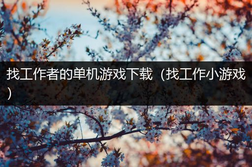 找工作者的单机游戏下载（找工作小游戏）