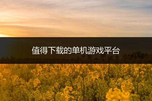值得下载的单机游戏平台