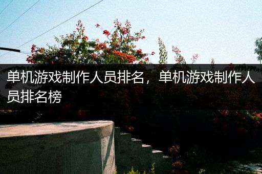 单机游戏制作人员排名，单机游戏制作人员排名榜