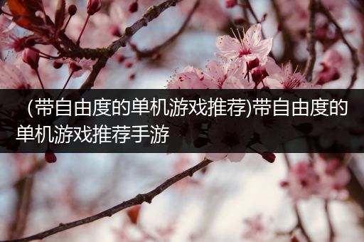 （带自由度的单机游戏推荐)带自由度的单机游戏推荐手游