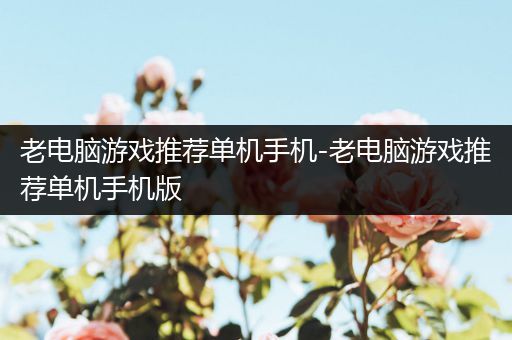 老电脑游戏推荐单机手机-老电脑游戏推荐单机手机版