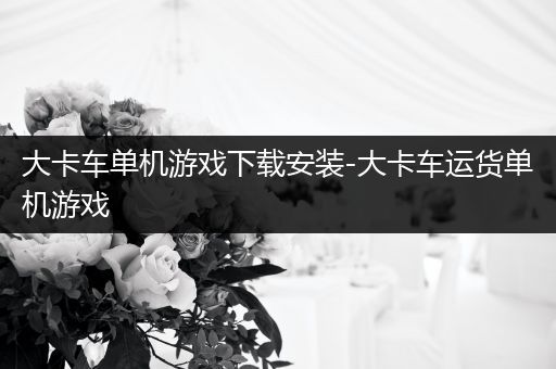 大卡车单机游戏下载安装-大卡车运货单机游戏