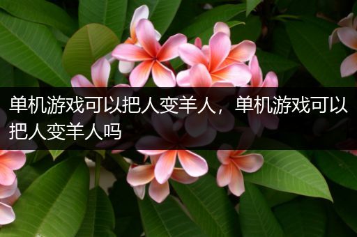 单机游戏可以把人变羊人，单机游戏可以把人变羊人吗