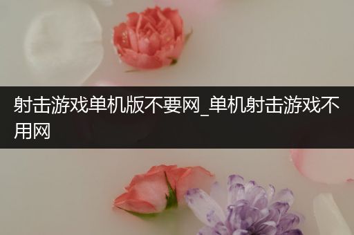 射击游戏单机版不要网_单机射击游戏不用网