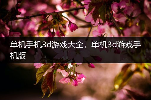 单机手机3d游戏大全，单机3d游戏手机版
