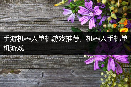 手游机器人单机游戏推荐，机器人手机单机游戏