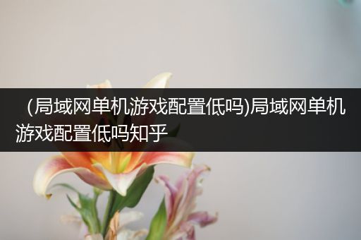 （局域网单机游戏配置低吗)局域网单机游戏配置低吗知乎