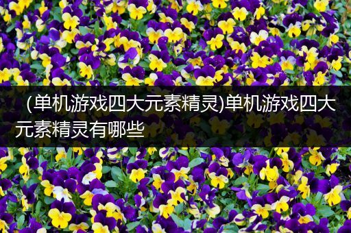（单机游戏四大元素精灵)单机游戏四大元素精灵有哪些