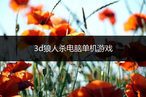3d狼人杀电脑单机游戏
