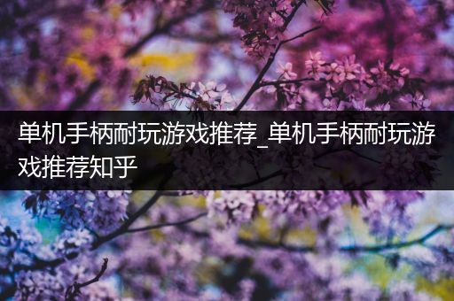 单机手柄耐玩游戏推荐_单机手柄耐玩游戏推荐知乎
