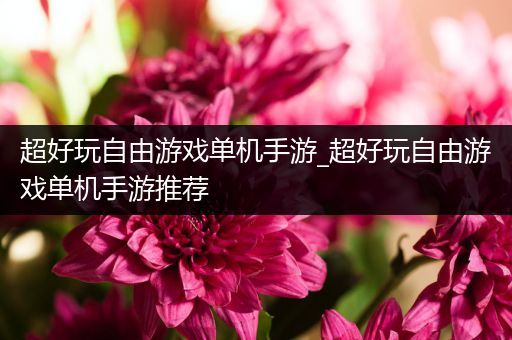 超好玩自由游戏单机手游_超好玩自由游戏单机手游推荐