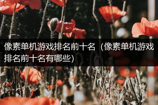 像素单机游戏排名前十名（像素单机游戏排名前十名有哪些）