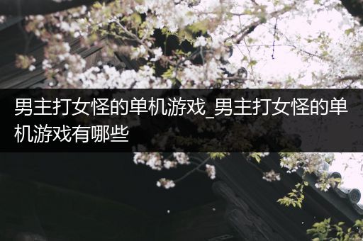 男主打女怪的单机游戏_男主打女怪的单机游戏有哪些