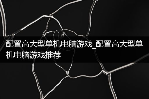 配置高大型单机电脑游戏_配置高大型单机电脑游戏推荐