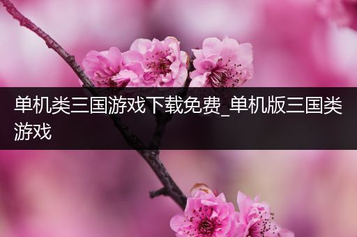 单机类三国游戏下载免费_单机版三国类游戏
