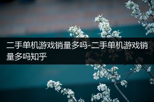 二手单机游戏销量多吗-二手单机游戏销量多吗知乎