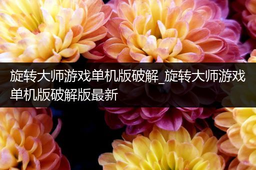 旋转大师游戏单机版破解_旋转大师游戏单机版破解版最新