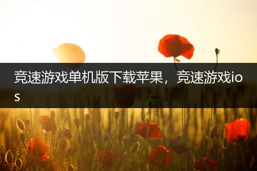竞速游戏单机版下载苹果，竞速游戏ios