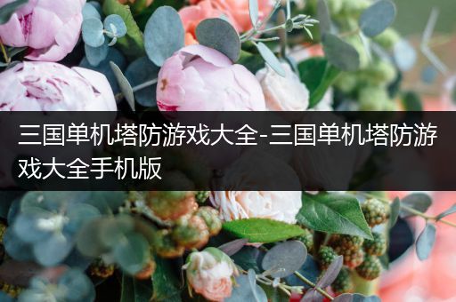 三国单机塔防游戏大全-三国单机塔防游戏大全手机版