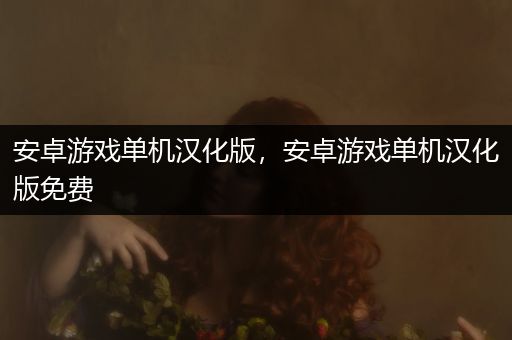 安卓游戏单机汉化版，安卓游戏单机汉化版免费