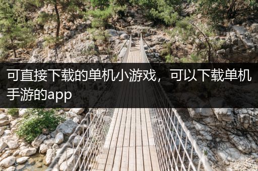 可直接下载的单机小游戏，可以下载单机手游的app