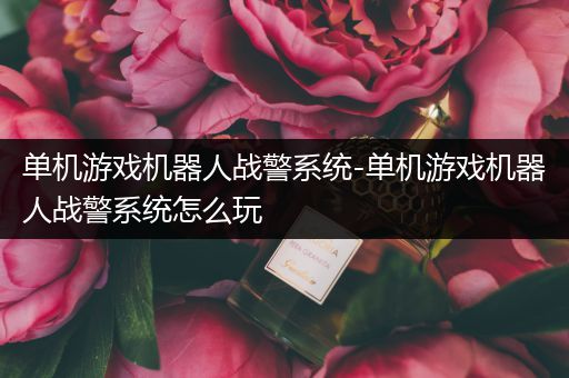 单机游戏机器人战警系统-单机游戏机器人战警系统怎么玩